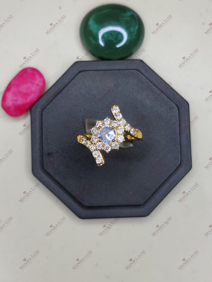 COSMIC HALO GOLD RING
