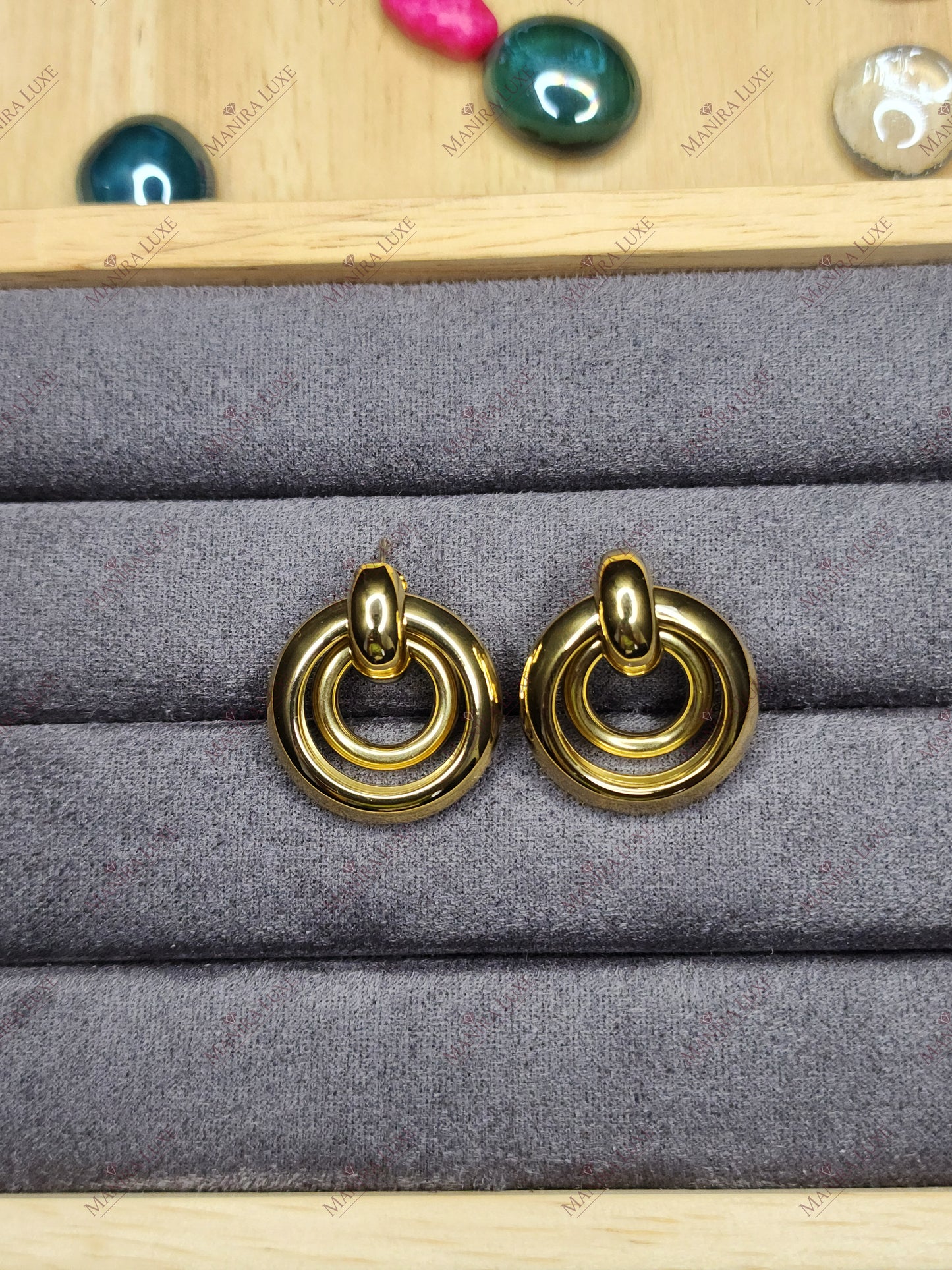ORBITAL LUXE GOLD EARRINGS