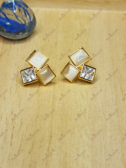 LUNAR ZENITH STUDS GOLD EARRINGS