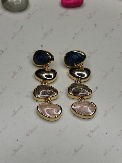 STRATA CASCADES GOLD EARRINGS