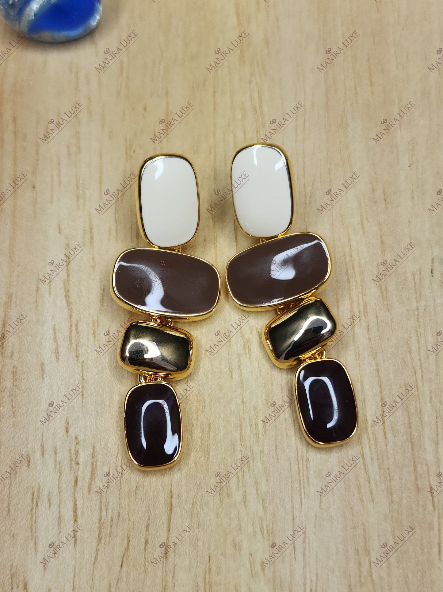 MACCHIATO TIERS GOLD EARRINGS