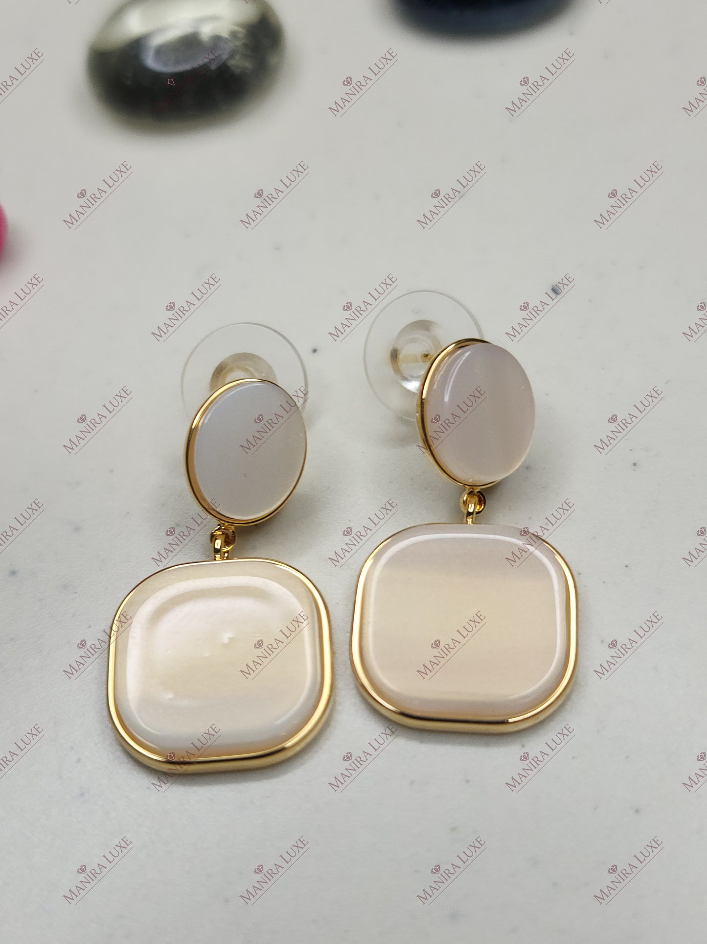 IVORY SHORE GOLD EARRINGS