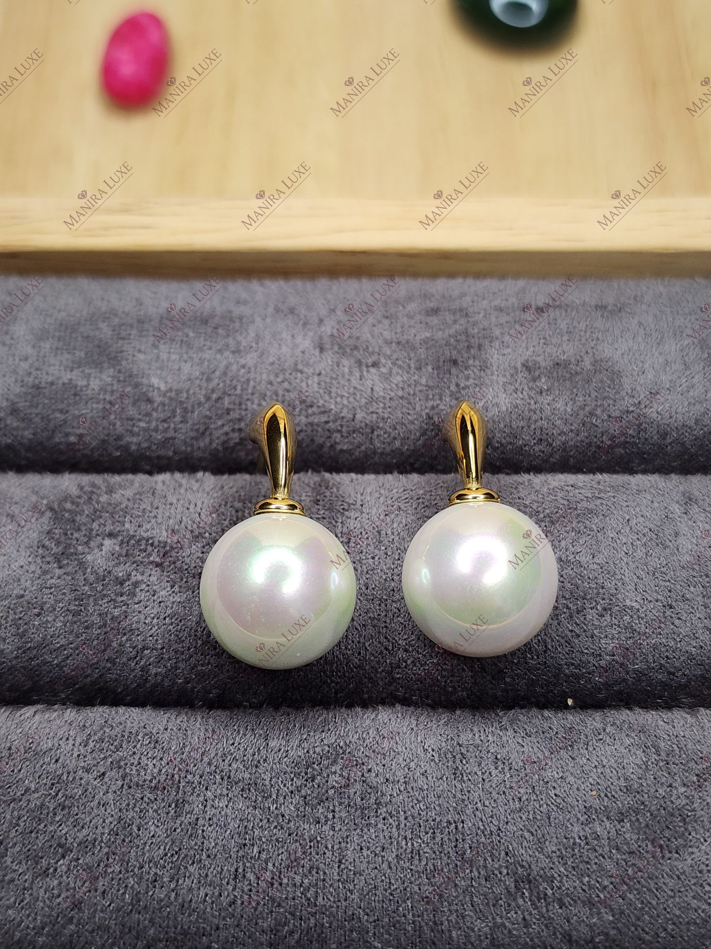 OPALINE GLOW GOLD EARRINGS