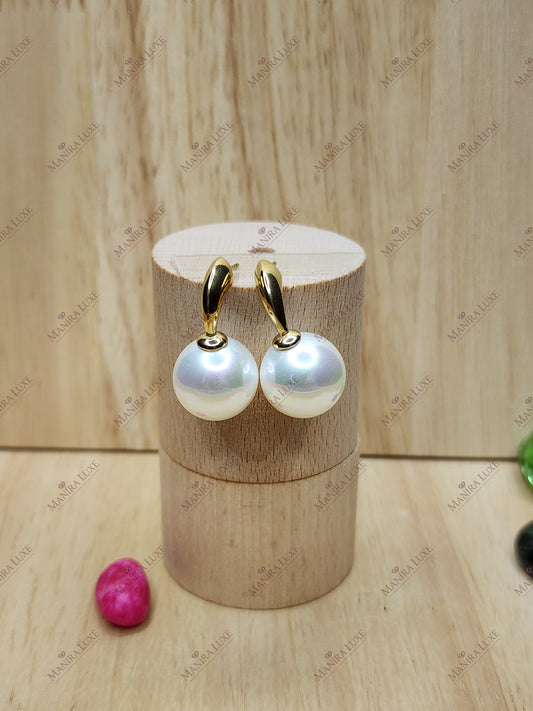 OPALINE GLOW GOLD EARRINGS