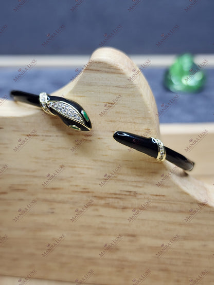 LUNA NOIR SNAKE GOLD BRACELET
