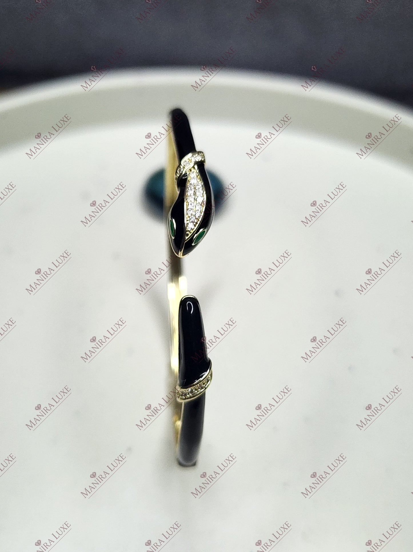 LUNA NOIR SNAKE GOLD BRACELET