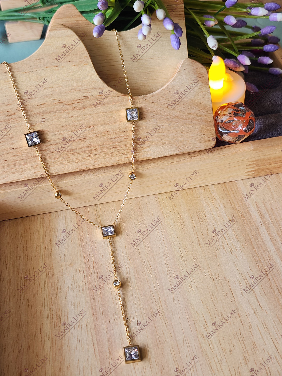 PRINCESS Y-LUXE GOLD NECKLACE