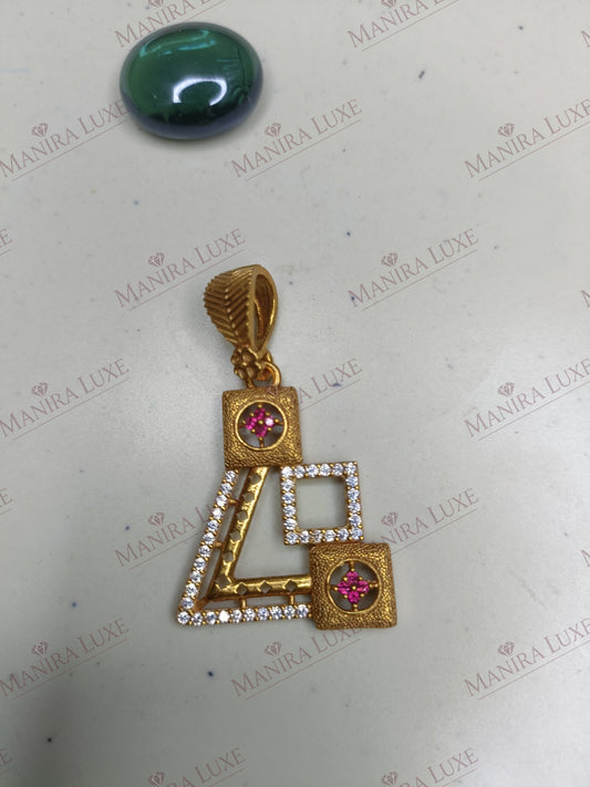THE PRISM OF LIGHT ROSE GOLD PENDANT & EARRING SET