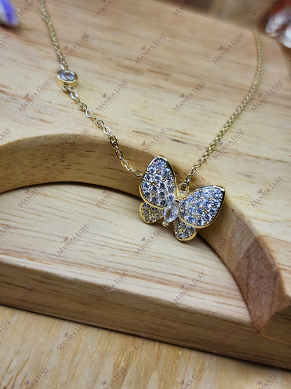 AERO PAVE FLY GOLD NACKLACE