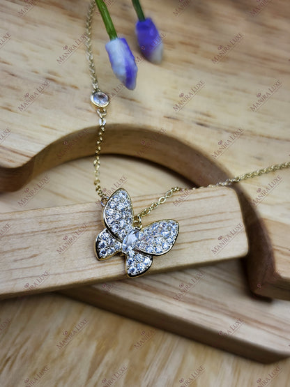 AERO PAVE FLY GOLD NACKLACE
