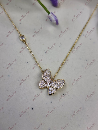 AERO PAVE FLY GOLD NACKLACE