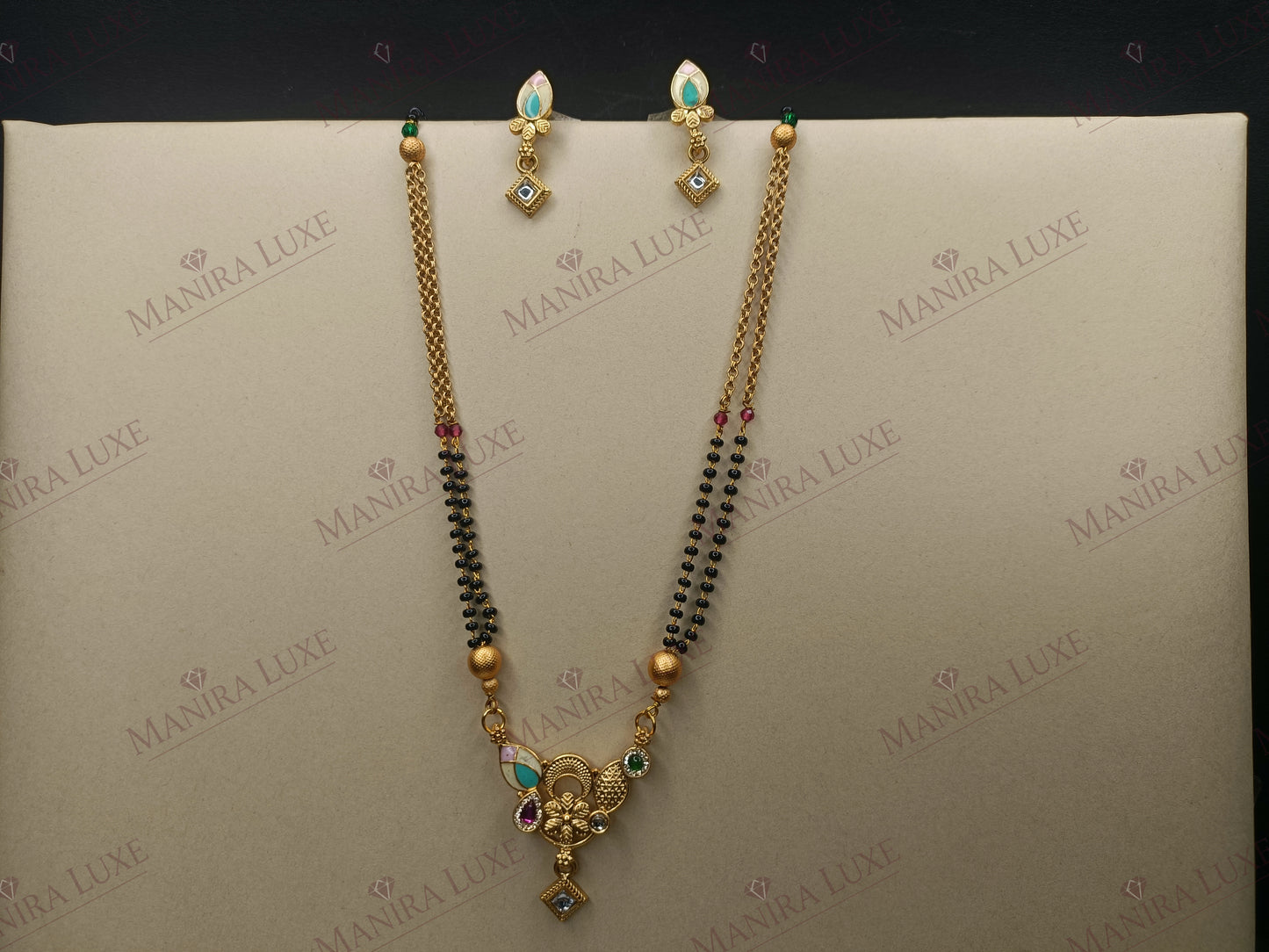 SUJATA BRASS GOLD MANGALSUTRA SET