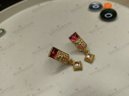 THE CRESCENT BLOOMS BRASS GOLD MANGALSUTRA SET