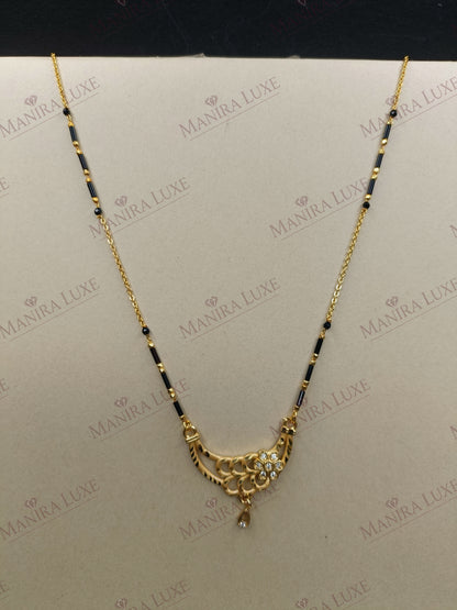 AURA OF MARIGOLD GOLD SHORT MANGALSUTRA