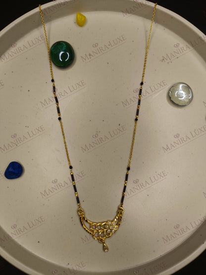 AURA OF MARIGOLD GOLD SHORT MANGALSUTRA