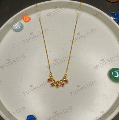 RUBY CUBE GOLD PLATED TANMANIYA