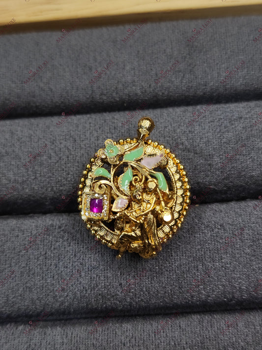 VRINDAVAN VILASINI GOLD FREE SIZE RING