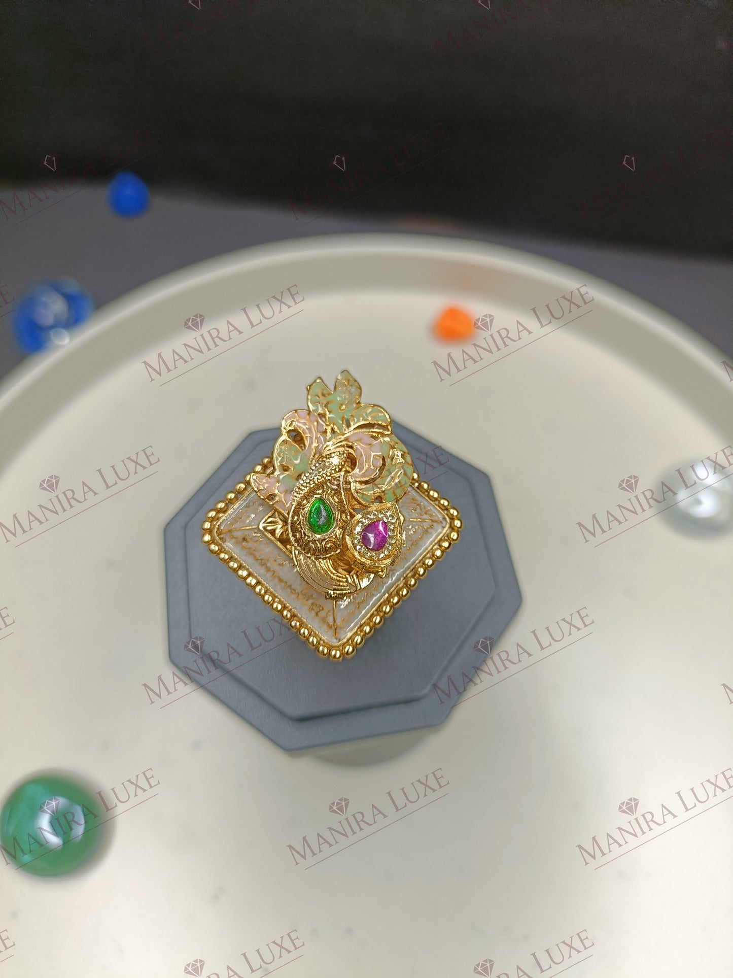 MAYURI GOLD FREE SIZE RING