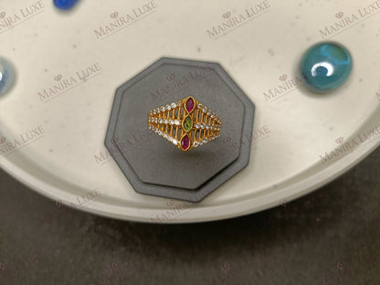 MARQUISE PRISM GOLD RING