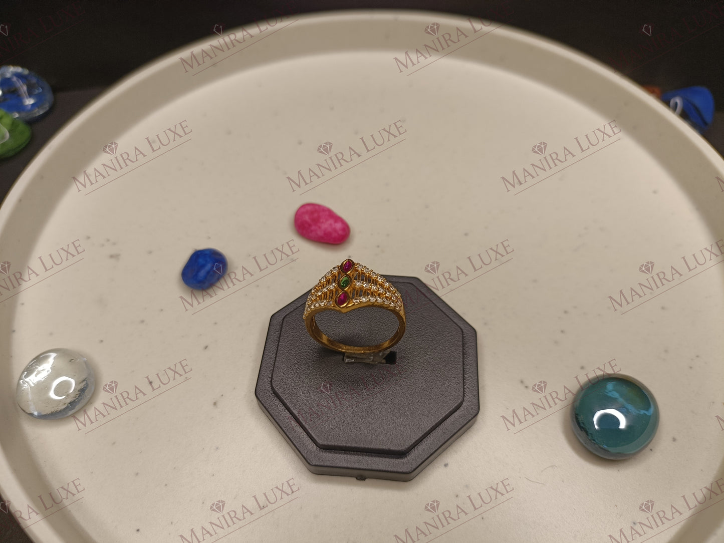 MARQUISE PRISM GOLD RING