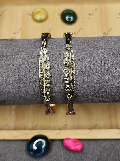 FILIGREE FROST CNC CARVED ROSE GOLD BANGLES