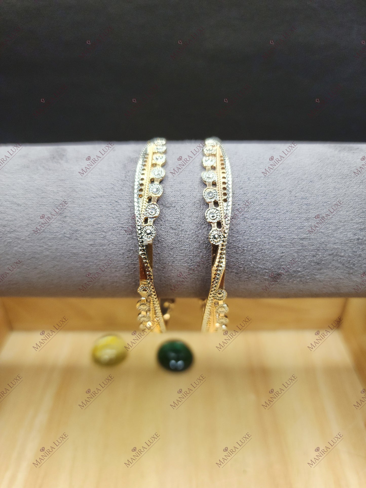 FILIGREE FROST CNC CARVED ROSE GOLD BANGLES