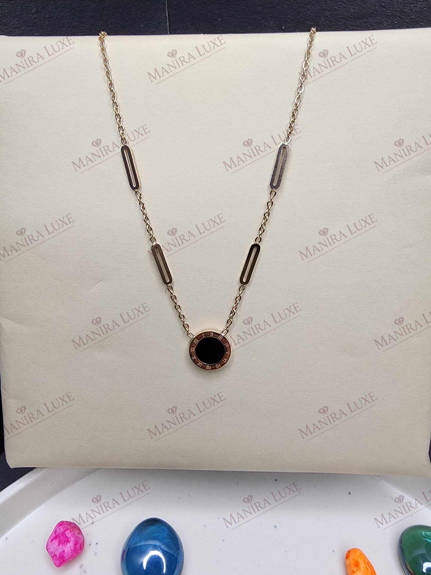 LEGACY CIRCLE ROSE GOLD NECKLACE