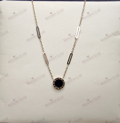 LEGACY CIRCLE ROSE GOLD NECKLACE
