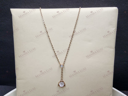 STELLAR PENDULUM ROSE GOLD NECKLACE