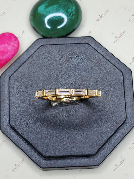 THE SKYLINE BAND GOLD RING