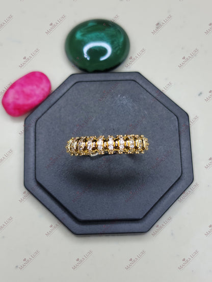 IMPERIAL TIER BAND GOLD RING