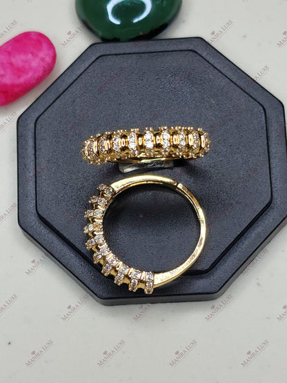 IMPERIAL TIER BAND GOLD RING